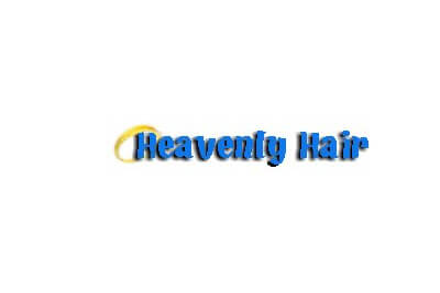 Heavenly Hair logo with halo accent.