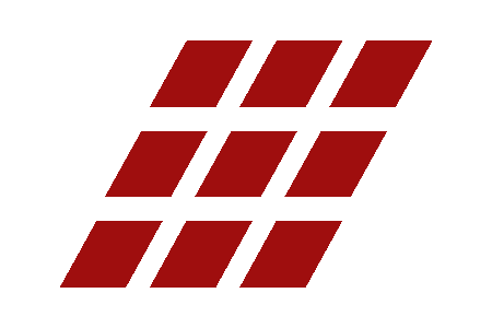 Geometric red parallelogram pattern, modern design.