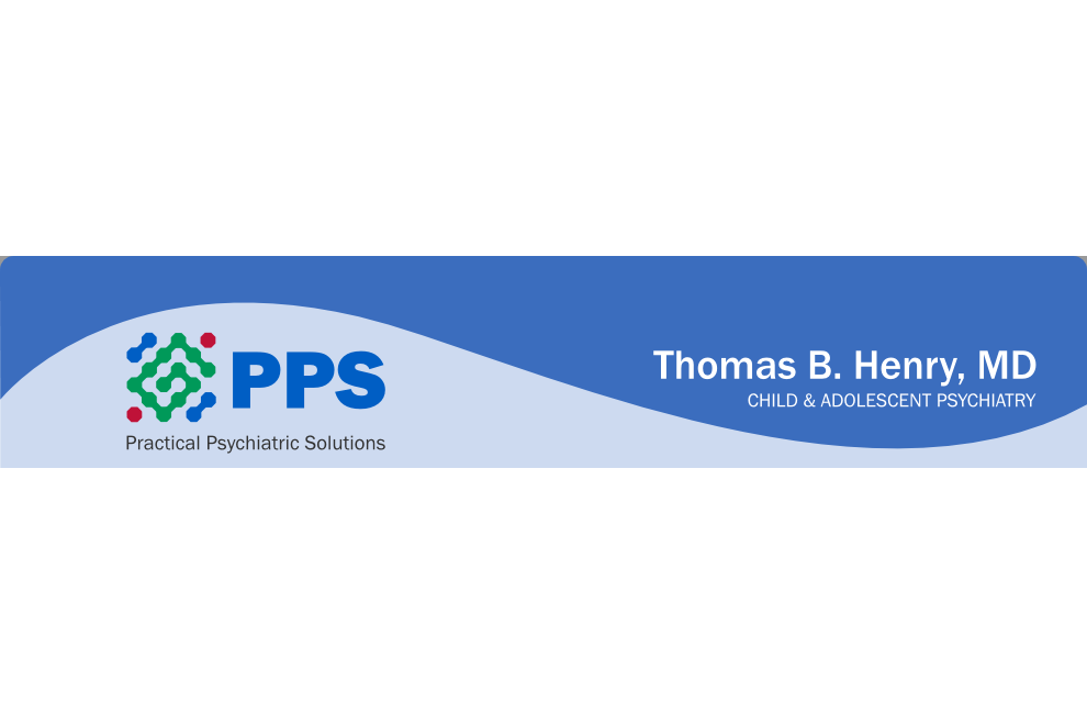 Thomas B. Henry, MD, child psychiatry banner.
