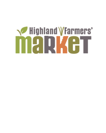 Highland Farmers' Market logo with leafy design