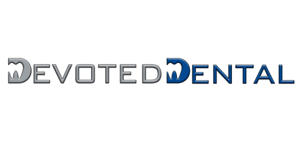 Devoted Dental logo with tooth icons
